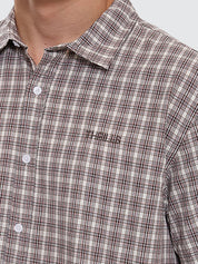 THRILLS ADORNED CHECK SHORT SLEEVE SHIRT