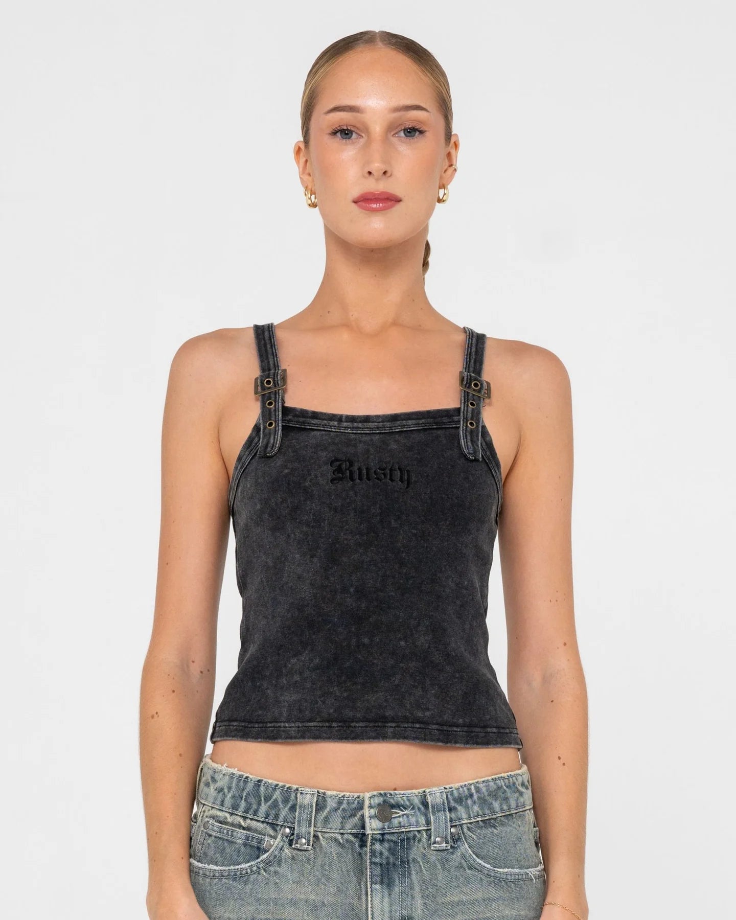 RUSTY ROXANNE BUCKLE CAMI TOP