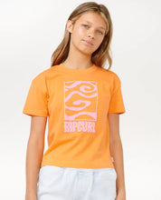 RIPCURL SUN SOL LOGO CROP TEE GIRLS