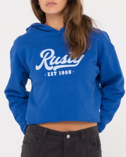 RUSTY OLD SCHOOL CROPPED HOODED FLEECE