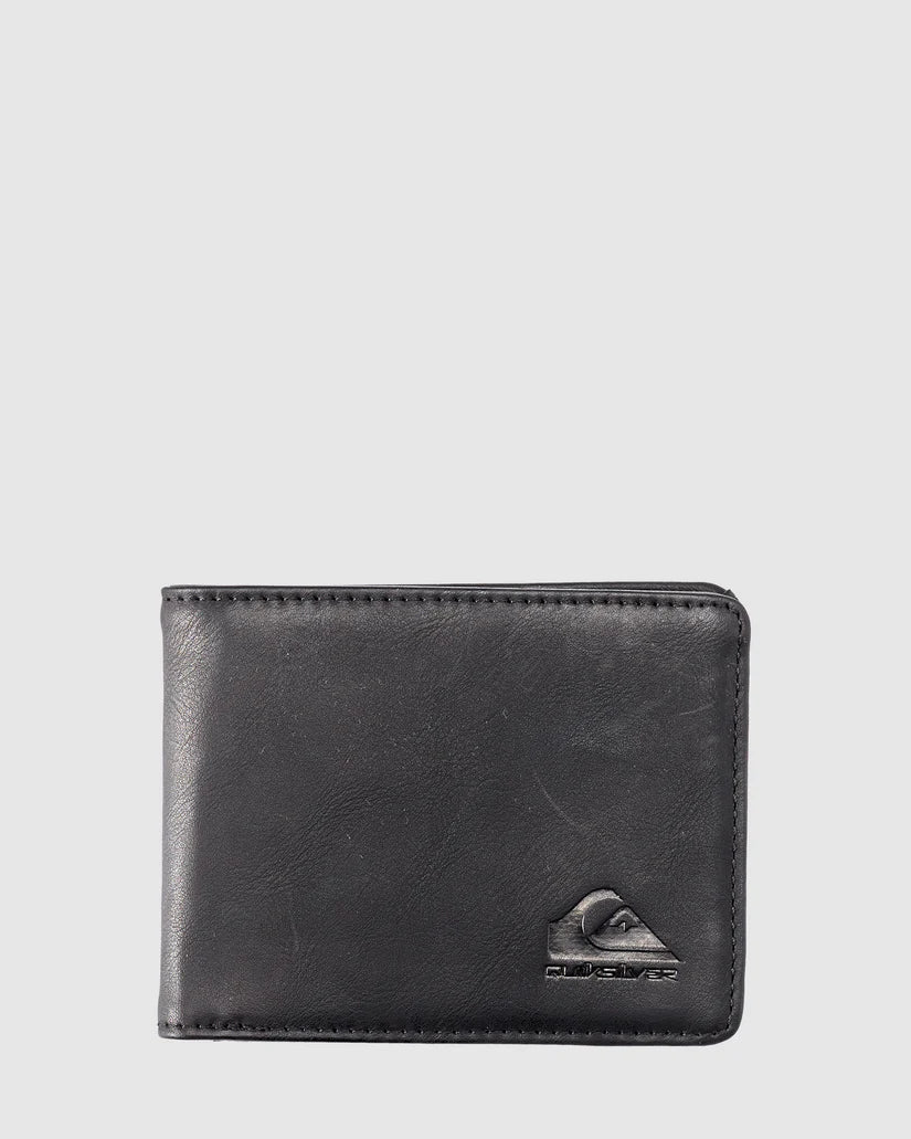 QUIKSILVER SLIM RAYS WALLETS BLACK