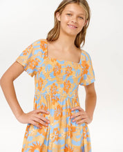 RIPCURL SUN SOL SHIRRED DRESS - GIRLS