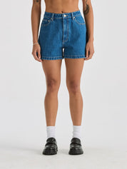 LEE HIGH RELAXED SHORT BLUE QUARTER