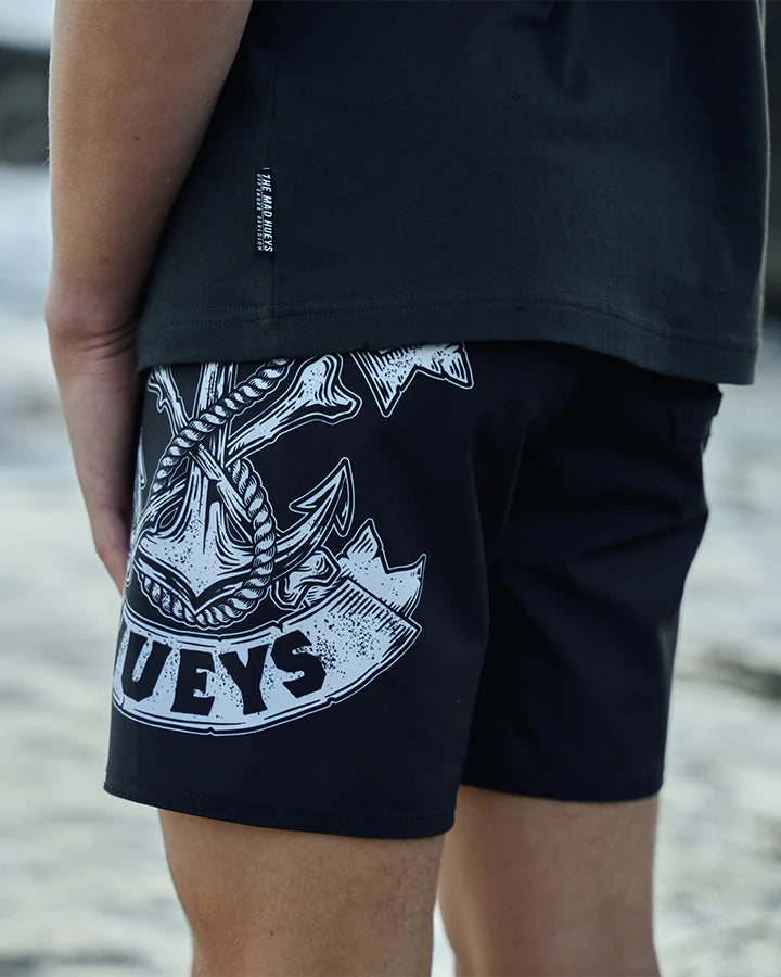 HUEYS ANCHOR BONES YOUTH 14" BOARDSHORT