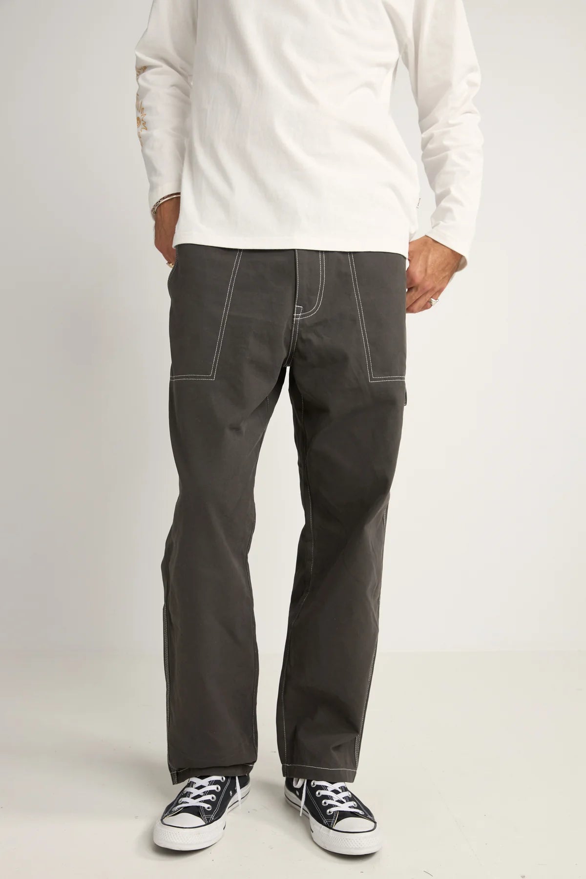 RHYTHM CONTRAST STITCH CARPENTER PANT