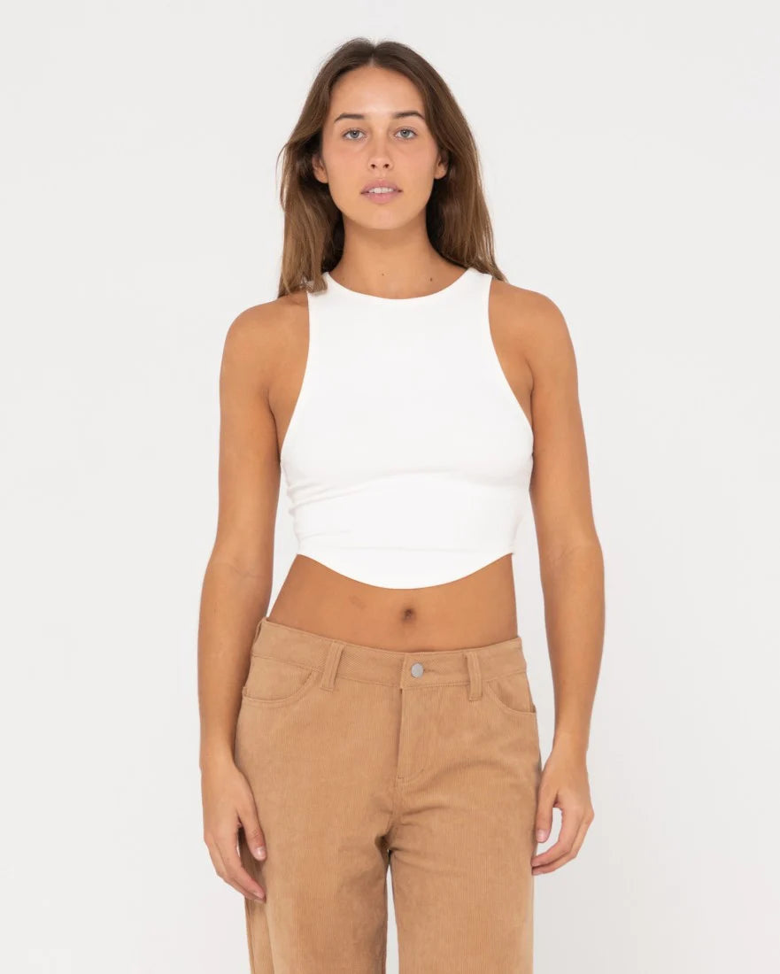 RUSTY VICKY CURVED CROP TANK