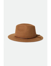 WESLEY PACKABLE FEDORA GOLDEN BROWN