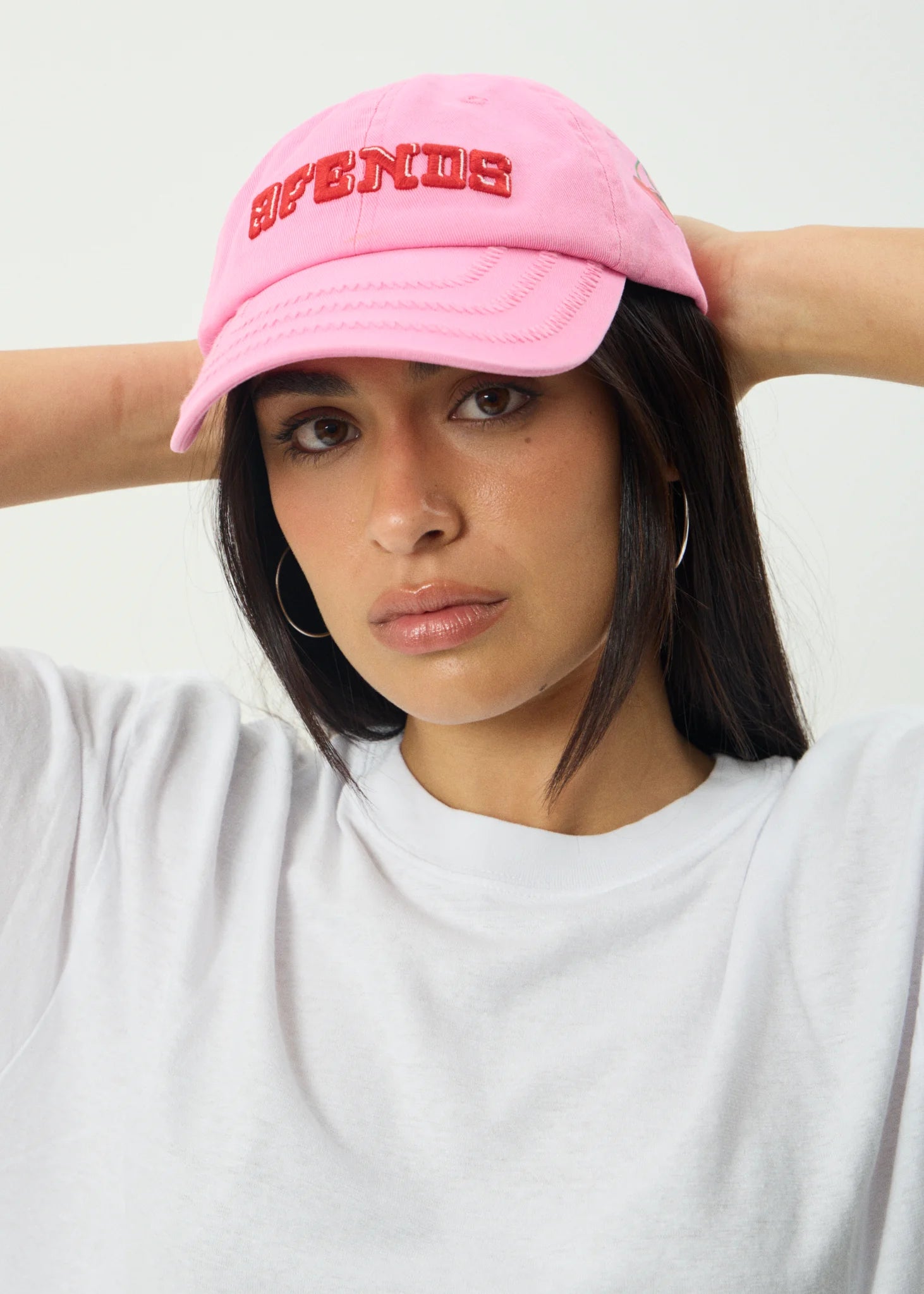 AFENDS ABIZA SIX PANEL CAP – RECYCLED COTTON HAT WITH EMBROIDERY & PRINT