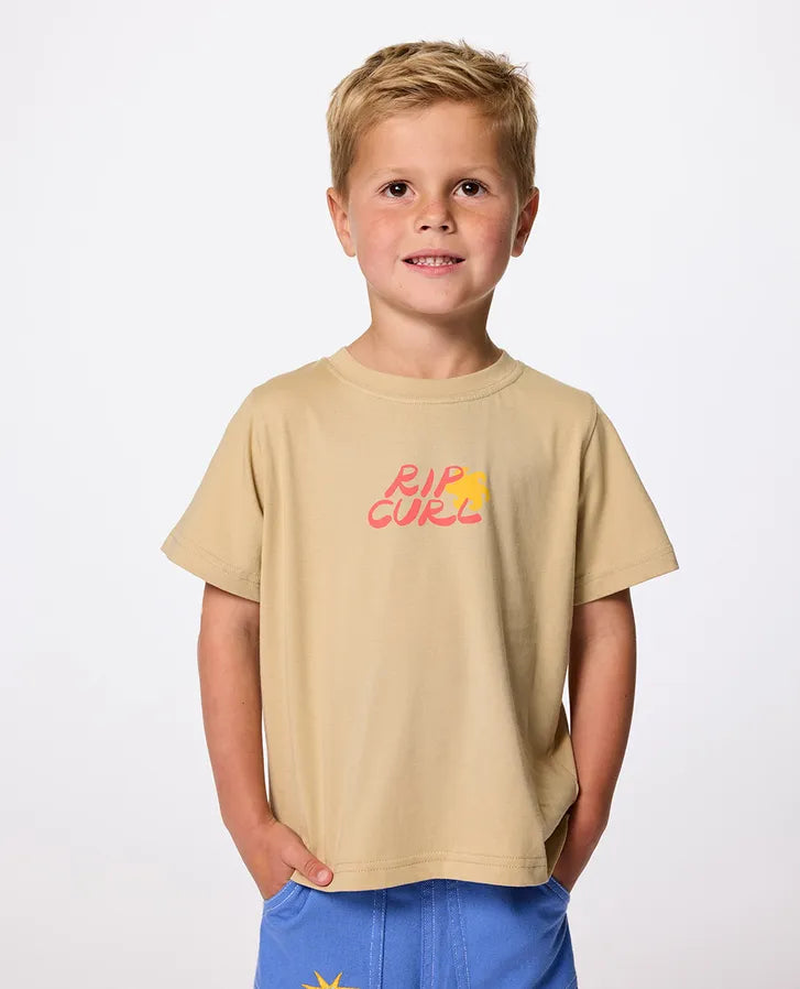 RIP CURL AOTS TY WILLIAMS ART TEE - BOY - KHAKI SAND