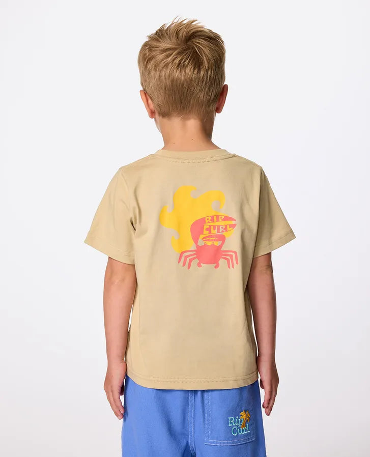 RIP CURL AOTS TY WILLIAMS ART TEE - BOY - KHAKI SAND