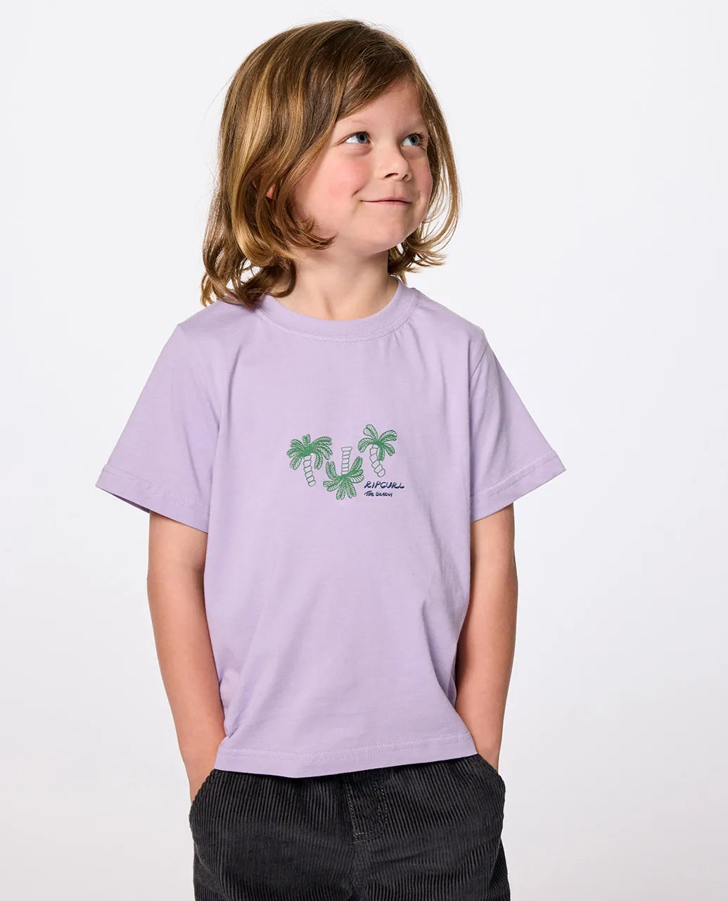 RIP CURL AOTS TY WILLIAMS ART TEE - BOY - ICED LAVENDER