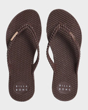 BILLABONG KICK BACK THONG SOLID - ESPRESSO