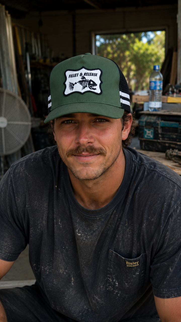 BODHI SURF FILLET & RELEASE TRUCKER HAT