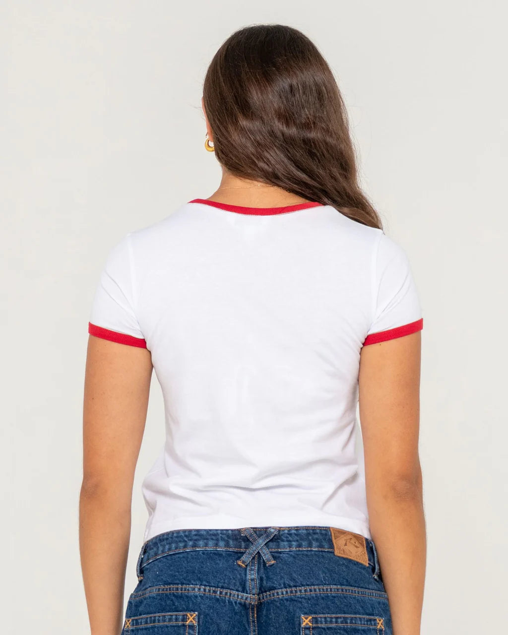 RUSTY BONNES VACANCES RINGER BABY TEE