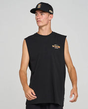 MAD HUEYS CAUGHT FK ALL SKULL | MUSCLE - BLACK