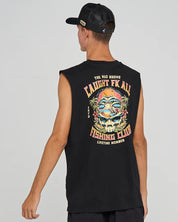 MAD HUEYS CAUGHT FK ALL SKULL | MUSCLE - BLACK