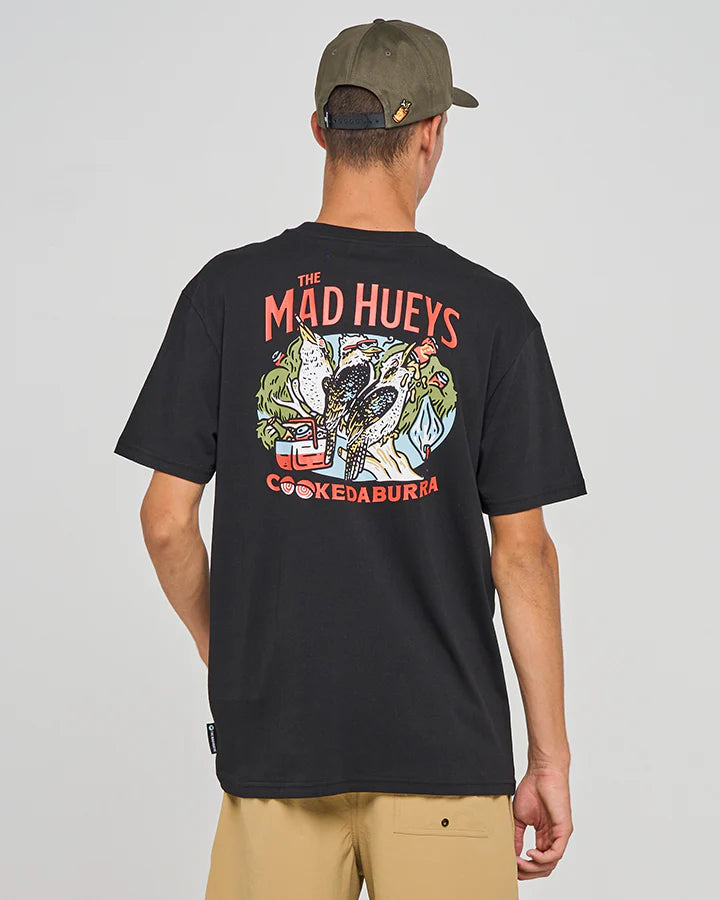 MAD HUEYS COOKEDABURRA TRIO | SS TEE - BLACK