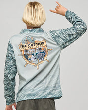 MAD HUYEYS CROC CAPTAIN | YOUTH UPF 50+ FISHING JERSEY - FADED DUST