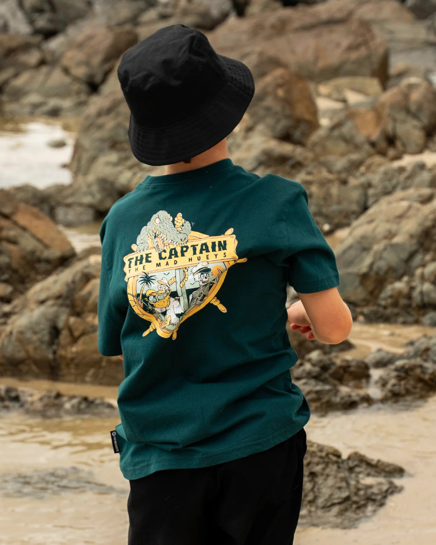 MAD HUEYS CROC CAPTAIN | YOUTH SS TEE - ATLANTIC