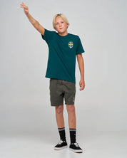 MAD HUEYS CROC CAPTAIN | YOUTH SS TEE - ATLANTIC