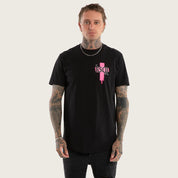 KSCY CHURCH DUAL CURVED TEE JET BLACK