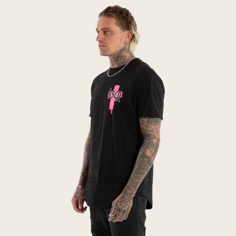 KSCY CHURCH DUAL CURVED TEE JET BLACK
