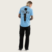KSCY CHURCH DUAL CURVED TEE - PIGMENT BLISSFUL BLUE