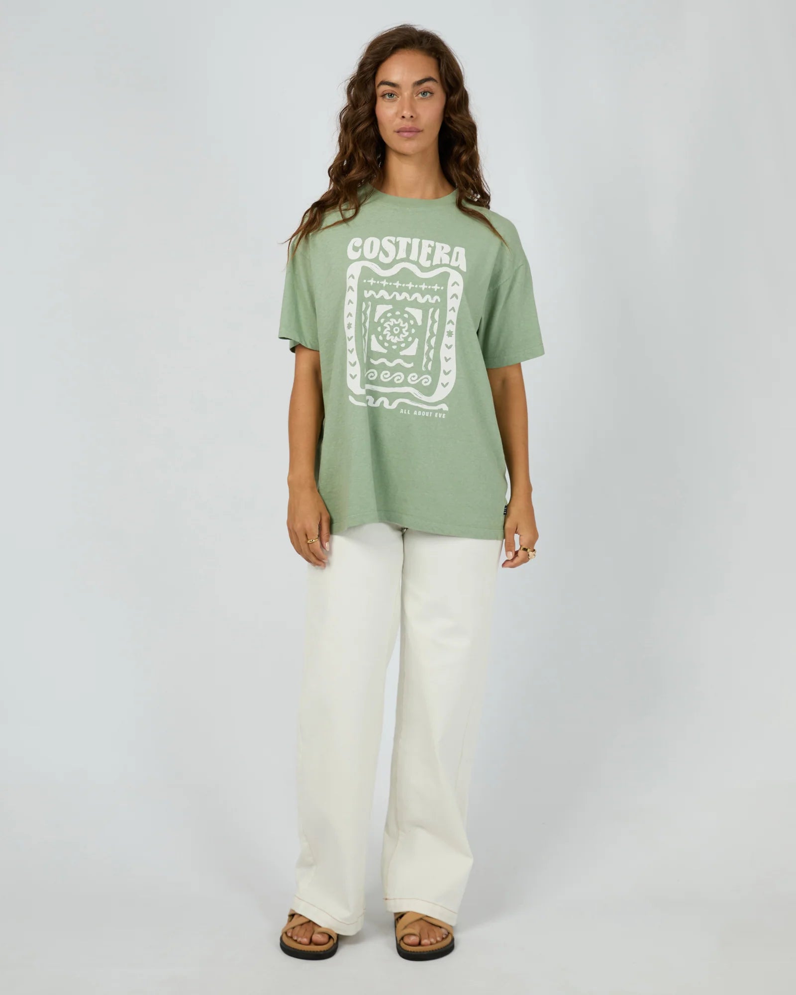 AAE COSTIERA RELAXED TEE - SAGE