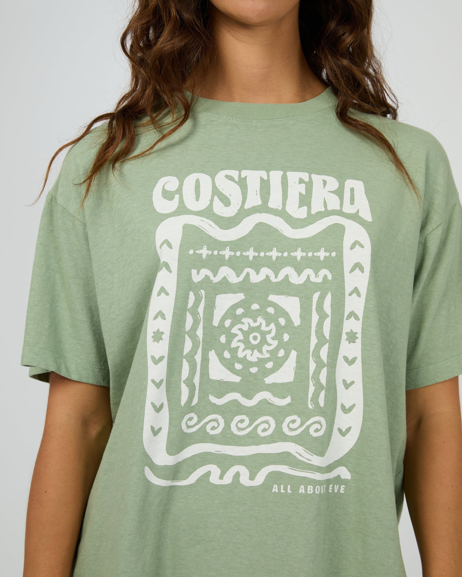 AAE COSTIERA RELAXED TEE - SAGE