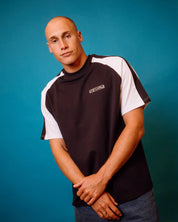 RUSTY DODGER RAGLAN TEE - NAVY BLUE