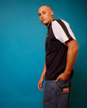 RUSTY DODGER RAGLAN TEE - NAVY BLUE