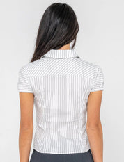 RUSTY HORIZON FITTED ZIP SHIRT
