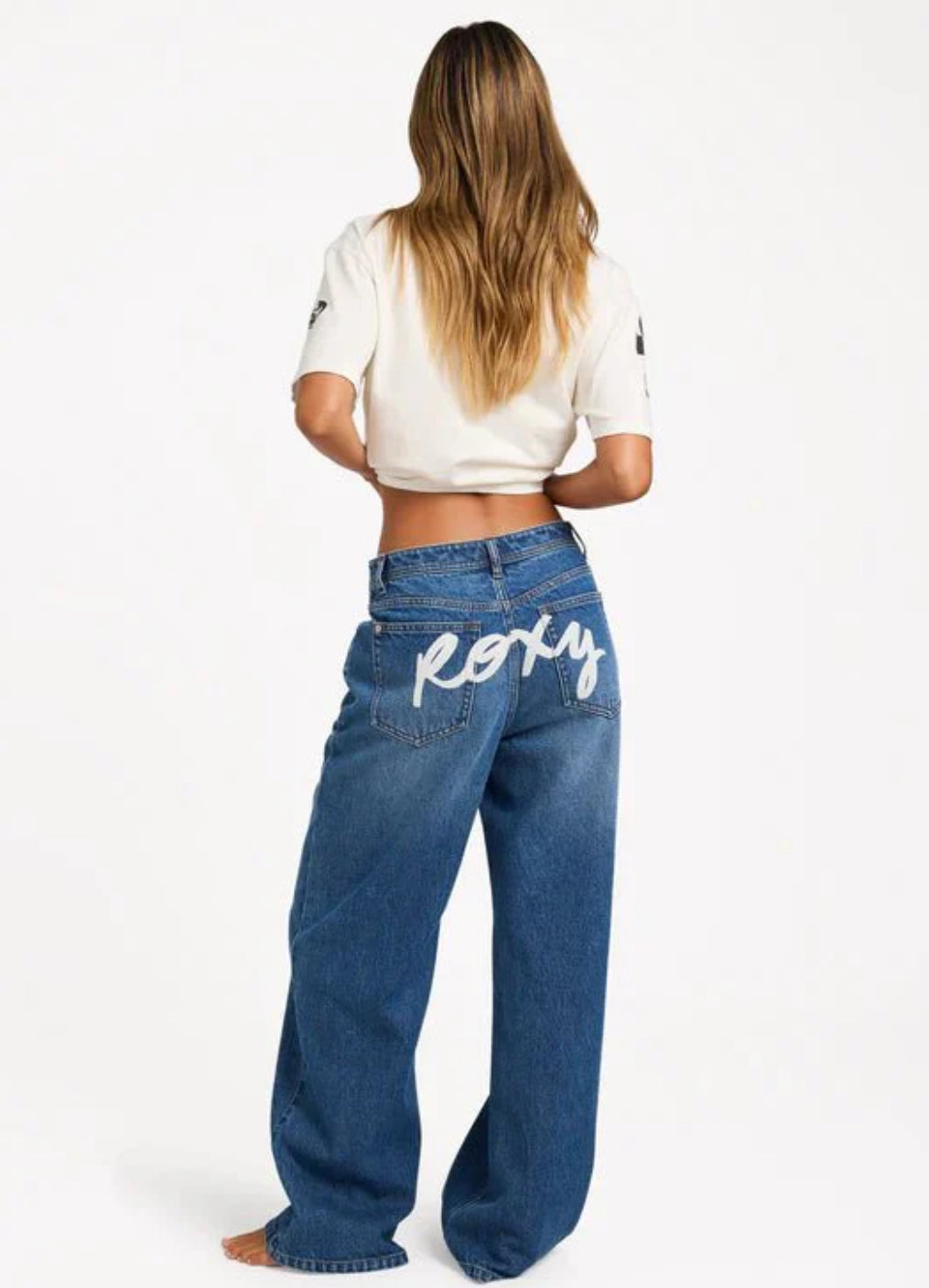 ROXY BACKSLIDER WOMENS DENIM PANTS BLUE SURF BEACH SHORTS