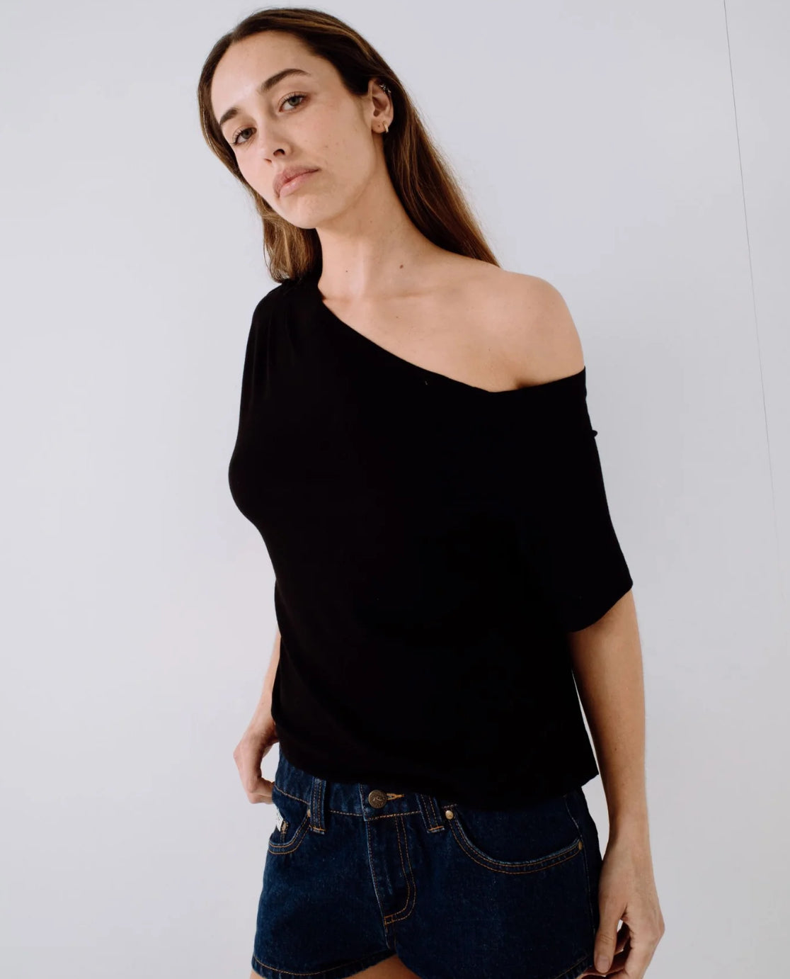 RUSTY SALLY SLOUCH OFF SHOULDER TEE