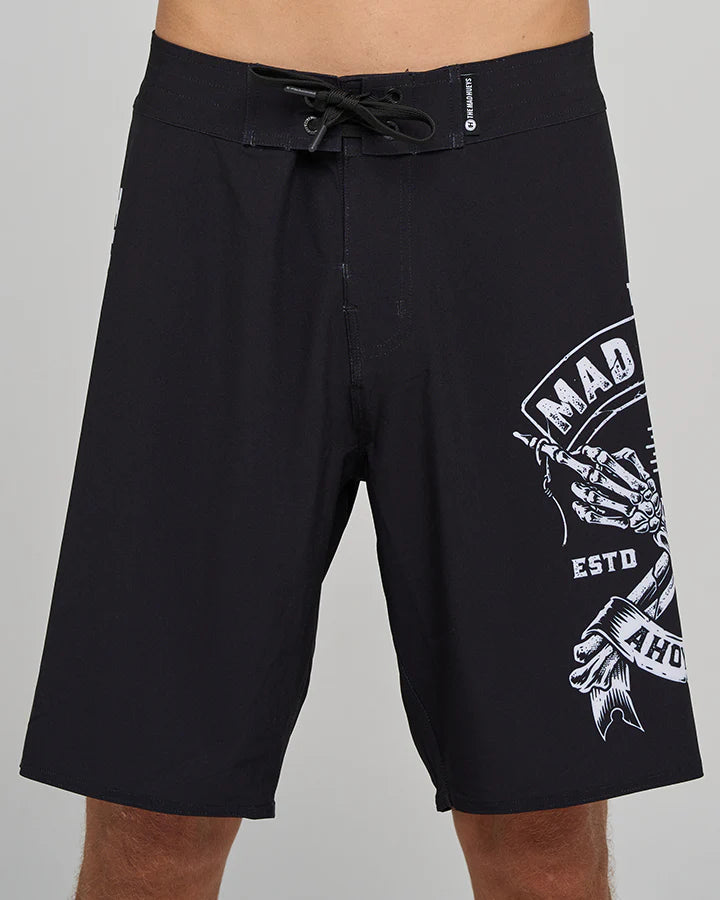 MAD HUEYS FKRS AHOY | 20" BOARDSHORT - BLACK