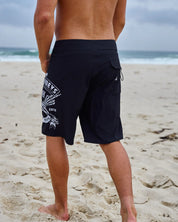 MAD HUEYS FKRS AHOY | 20" BOARDSHORT - BLACK