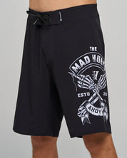 MAD HUEYS FKRS AHOY | 20" BOARDSHORT - BLACK