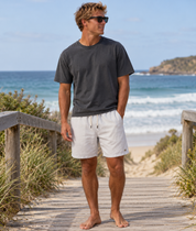 INDUSTRIE MARINA LINEN SHORTS - FROST