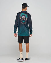 MAD HUEYS FROTHIN HOOKED FOR LIFE | UPF 50+ FISHING JERSEY - BLACK