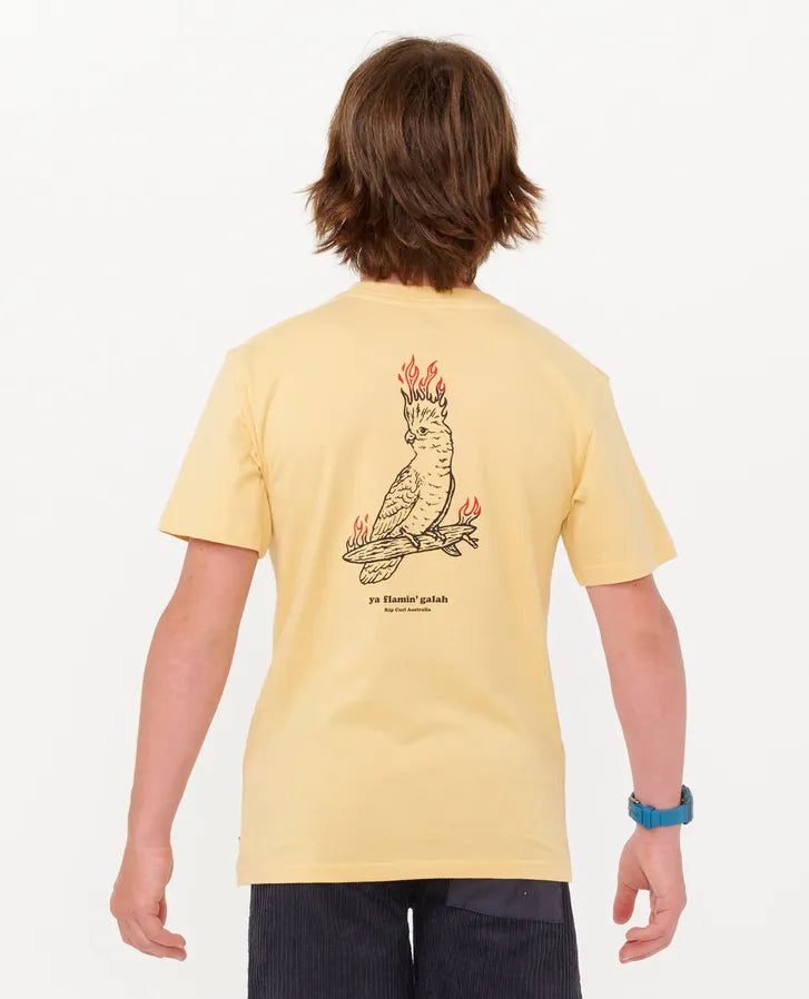 RIP CURL FLAMIN GALAH TEE - BOY