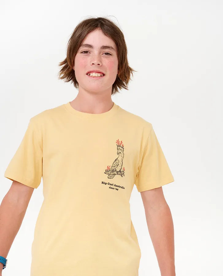 RIP CURL FLAMIN GALAH TEE - BOY