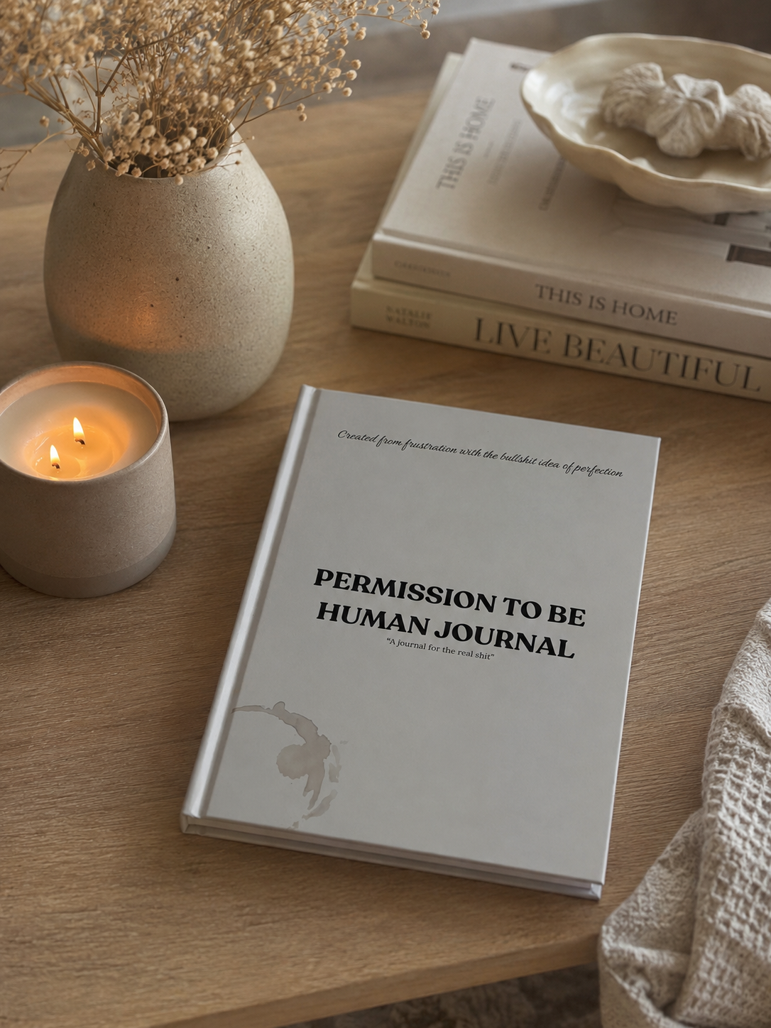 PERMISSION TO BE HUMAN JOURNAL | Guided Mental Health, Self Reflection & Personal Growth Journal
