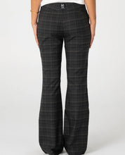 RUSTY PLAID MUMMY LOW RISE SUIT PANT