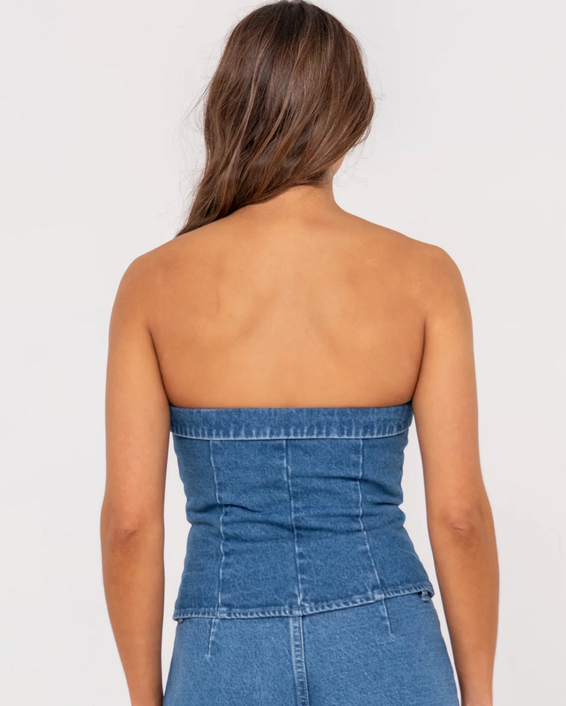 SANTORINI DENIM BUSTIER