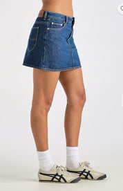 LEE RELAXED MINI SKIRT INDIGO DREAMS