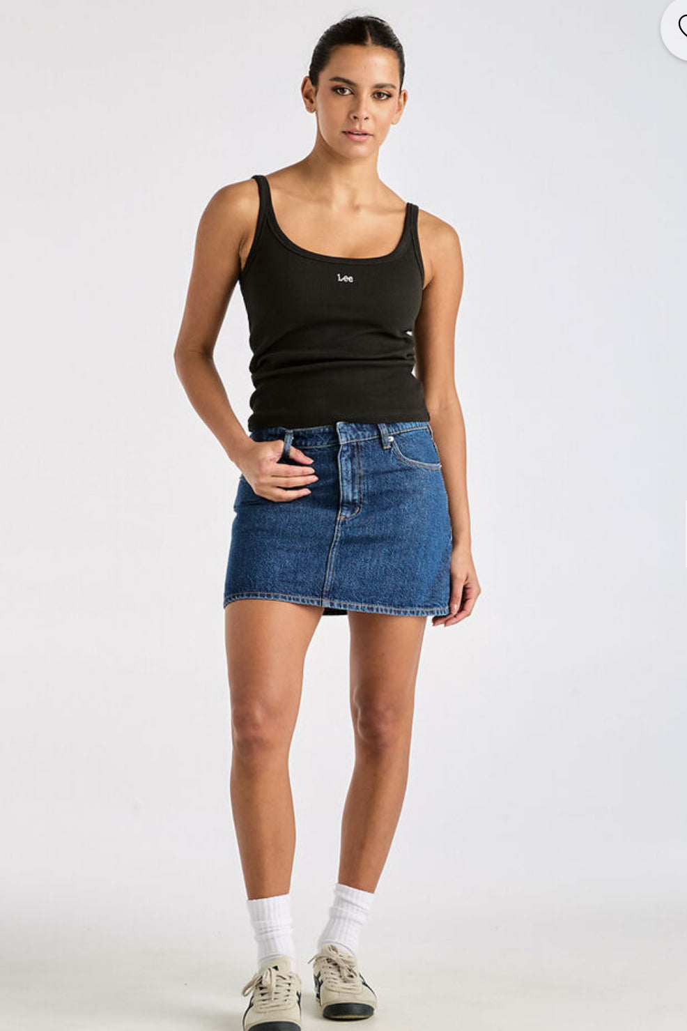 LEE RELAXED MINI SKIRT INDIGO DREAMS