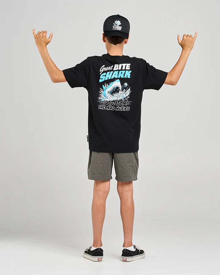 MAD HUEYS GREAT BITE SHARK YOUTH TEE