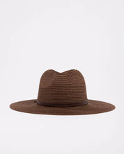 RUSTY GISELE STRAW HAT CHOCOLATE