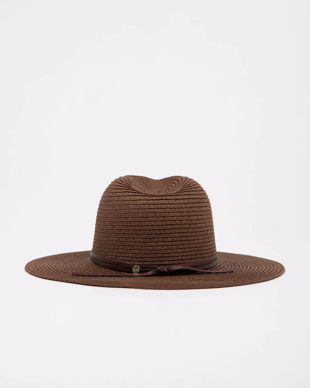 RUSTY GISELE STRAW HAT CHOCOLATE