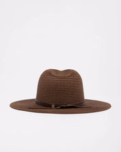 RUSTY GISELE STRAW HAT CHOCOLATE